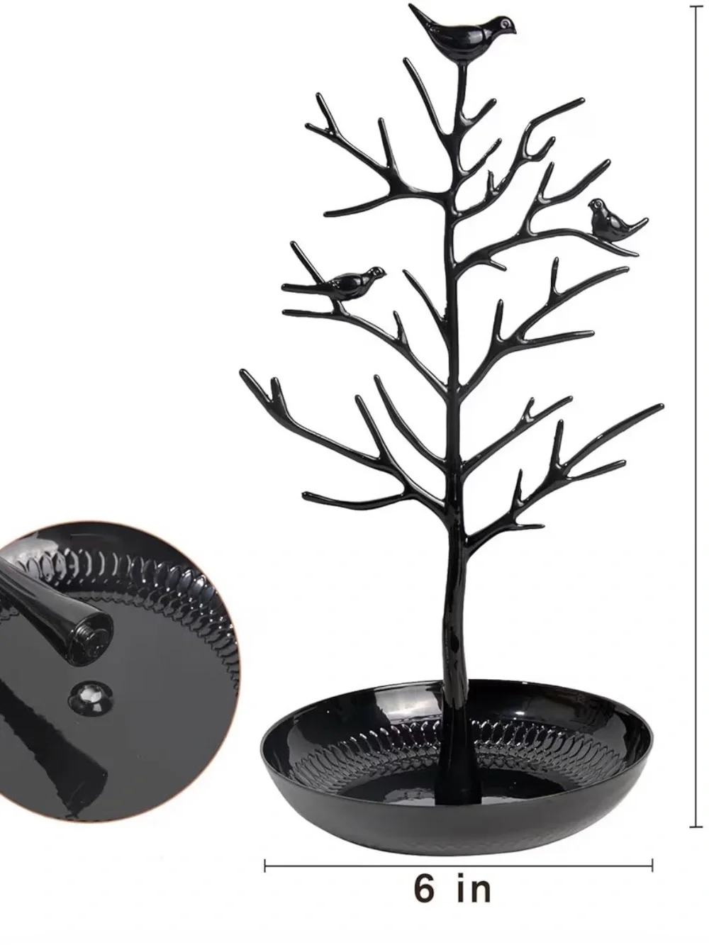 Metal Bird Jewelry Tree
